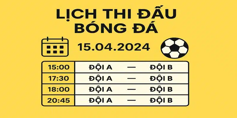 Lịch thi đấu bóng đá gavang